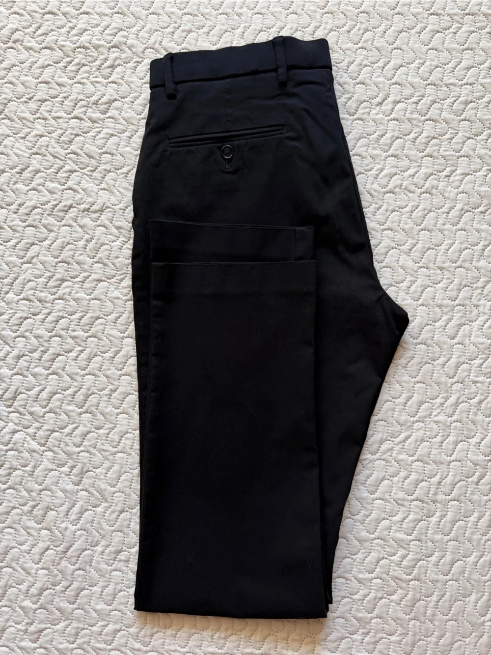 Tommy Hilfiger Men’s Black Stretch Dress Pants Straight Leg 32W x 31L
